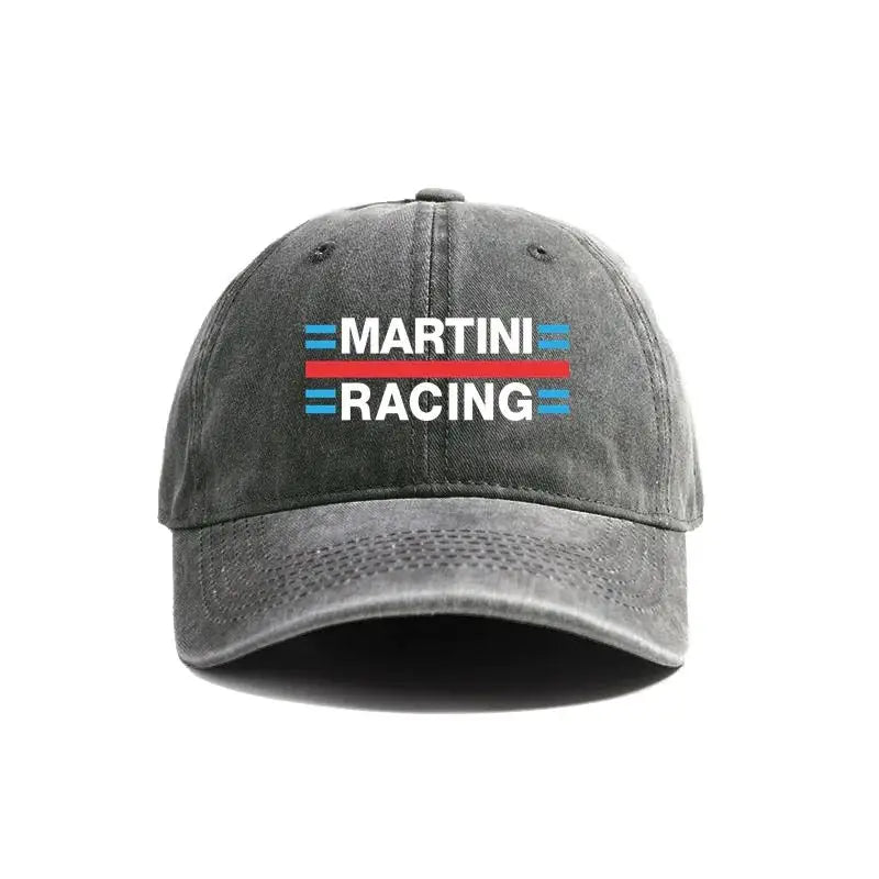 Martini Racing Baseball Caps Distressed Hats Cap Men Women Retro Outdoor Summer Adjustable Dad