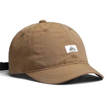Vintage-Inspired Korean Baseball Cap Lightweight Quick-Dry Polyester, Adjustable Buckle Closure Sun Protection, Breathable Brim