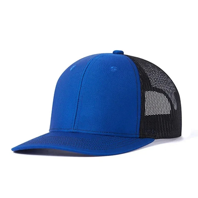 Summer Mesh Baseball Cap Men Women Slight Curved Snapback Trucker Hat Unisex Casual Outdoor