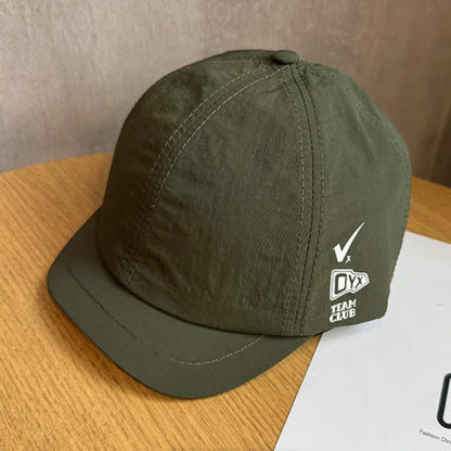 Quick-Dry Hat Summer Baseball Cap with 3CM Short Brim, Unisex Breathable Sun Protection Cap