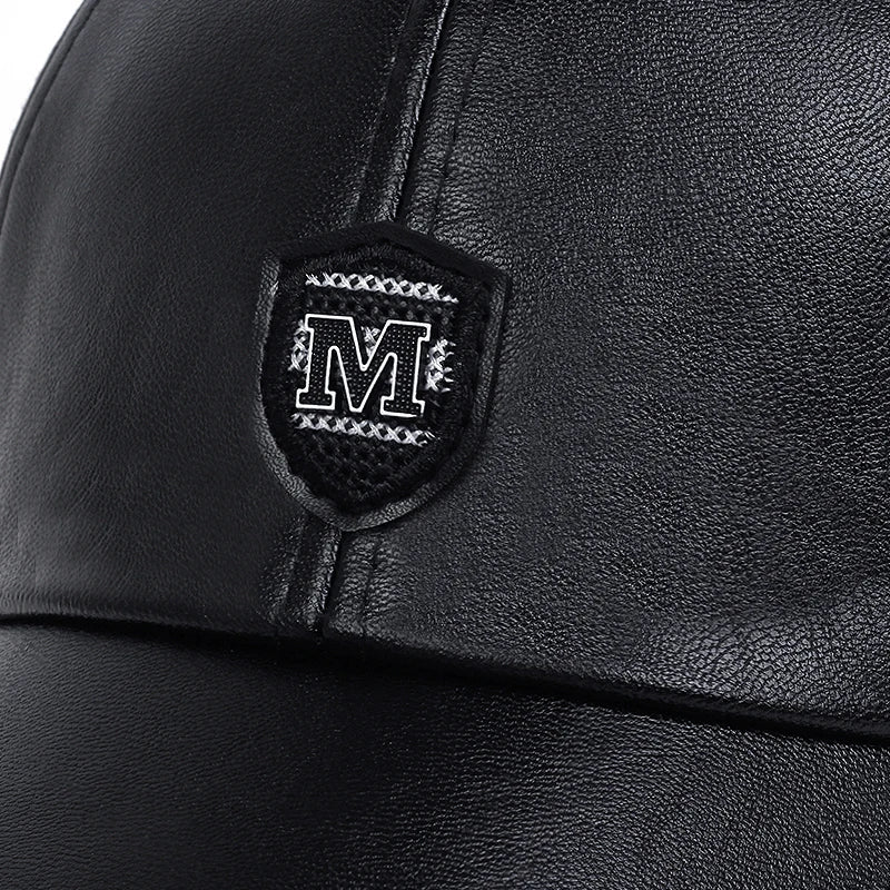 Autumn Winter Warm Leather Baseball Cap Hip Hop Snapback Hat Men Women Sports Casual Caps Dad Hats