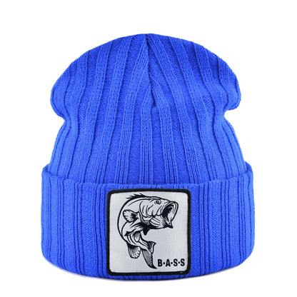 Knitted Skullies Beanie With Animals Patch Men Women Outdoor Casual Sport Hats Autumn Winter Solid Color Hip Hop Beanies