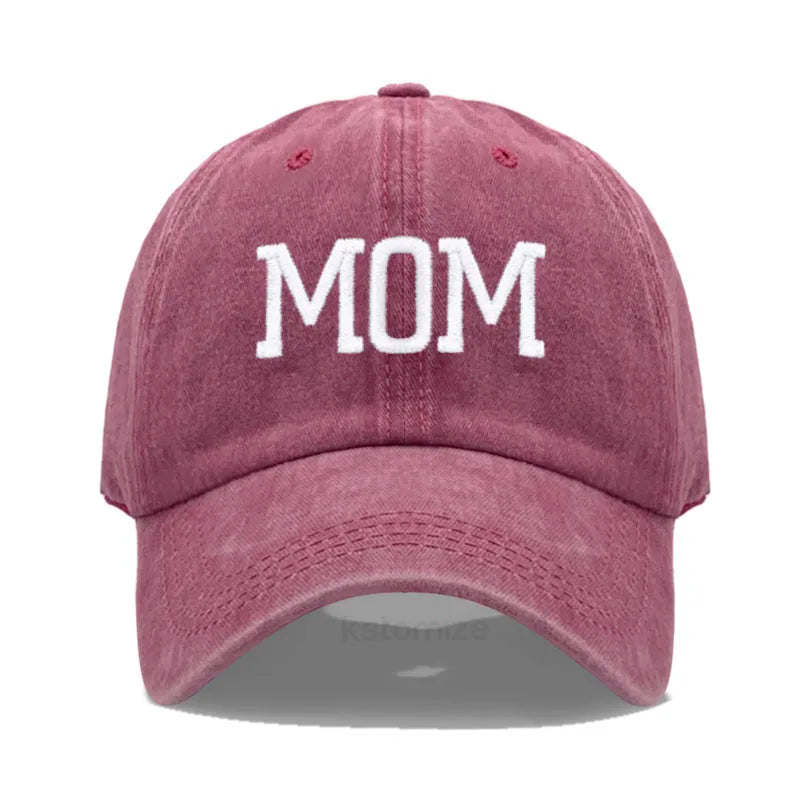 DAD MOM Embroidery Pure Cotton Men's Baseball Cap For Man  Womne's Fashion Sport Golf Caps Sun Hat Dropshipping