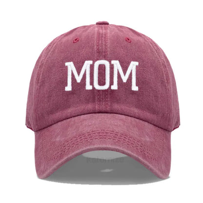 DAD MOM Embroidery Pure Cotton Men's Baseball Cap For Man  Womne's Fashion Sport Golf Caps Sun Hat Dropshipping