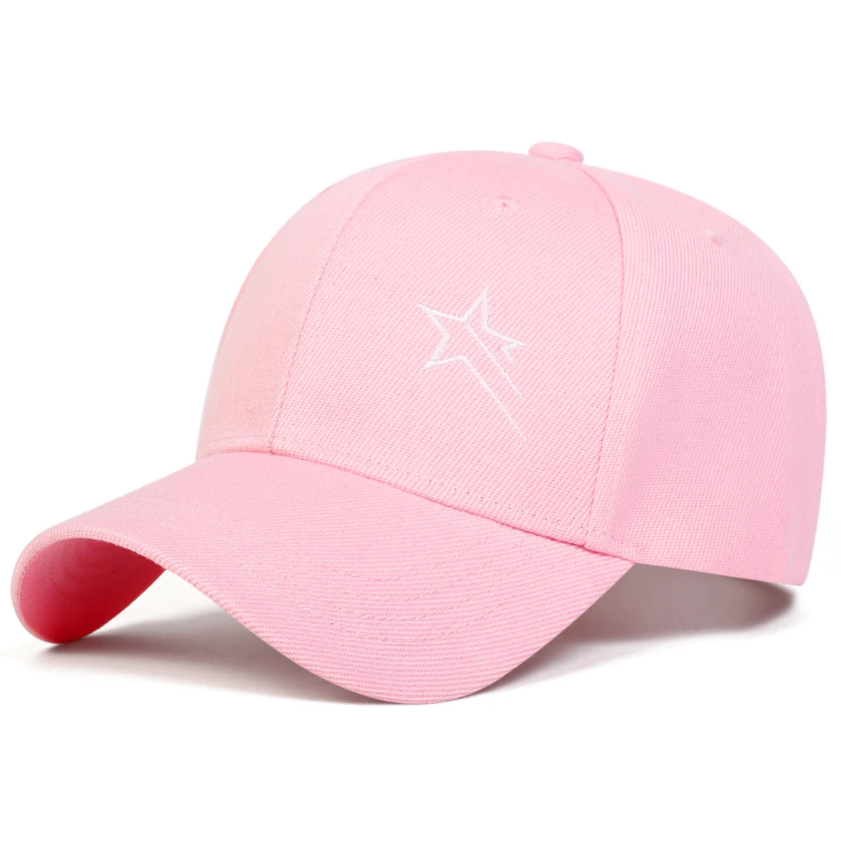 Unisex Five-Pointed Star Embroidery Baseball Caps Spring Autumn Outdoor Adjustable Casual Hats Hip