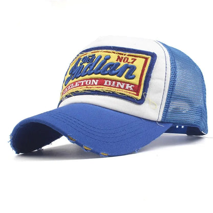 Streetwear Letter Embroidery Mesh Dad Baseball Cap Snapback Hip Hop Outdoor Y2k Trucker Hats Gorras