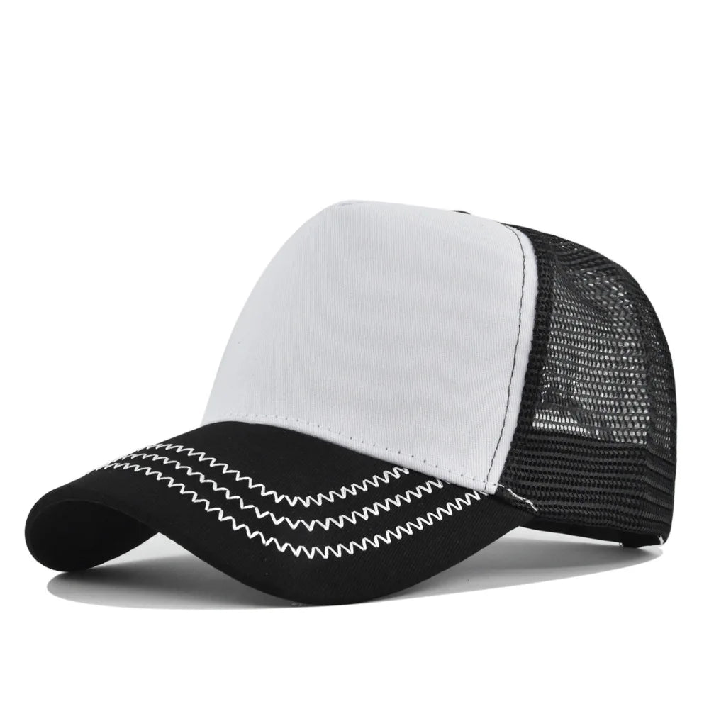 Sunhat Outdoors Trucker Hat Cotton Mesh Breathablebaseball Cap Women Men Summer Sunshade Meshcap