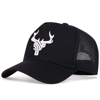 Men's Casual Baseball Caps, Spring And Summer, Big Head Bib Caps, High Deer Head Hats, Men's Outings, Sun Protection