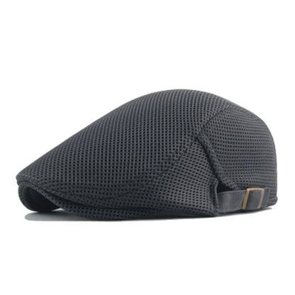 Men Mesh Newsboy Caps British Painters Hats Spring Summer Ventilate Berets Adjustable Flat Cap Hip