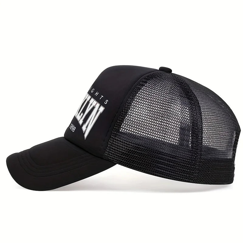 Unisex Brooklyn Printing Baseball Net Caps Spring Summer Outdoor Adjustable Casual Hats Sunscreen