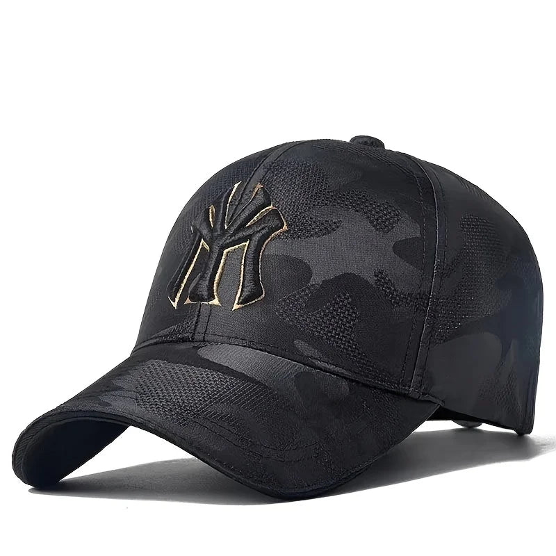 Letter Embroidery Camouflage Baseball Hats Spring Autumn Outdoor Adjustable Casual Sunscreen Hat