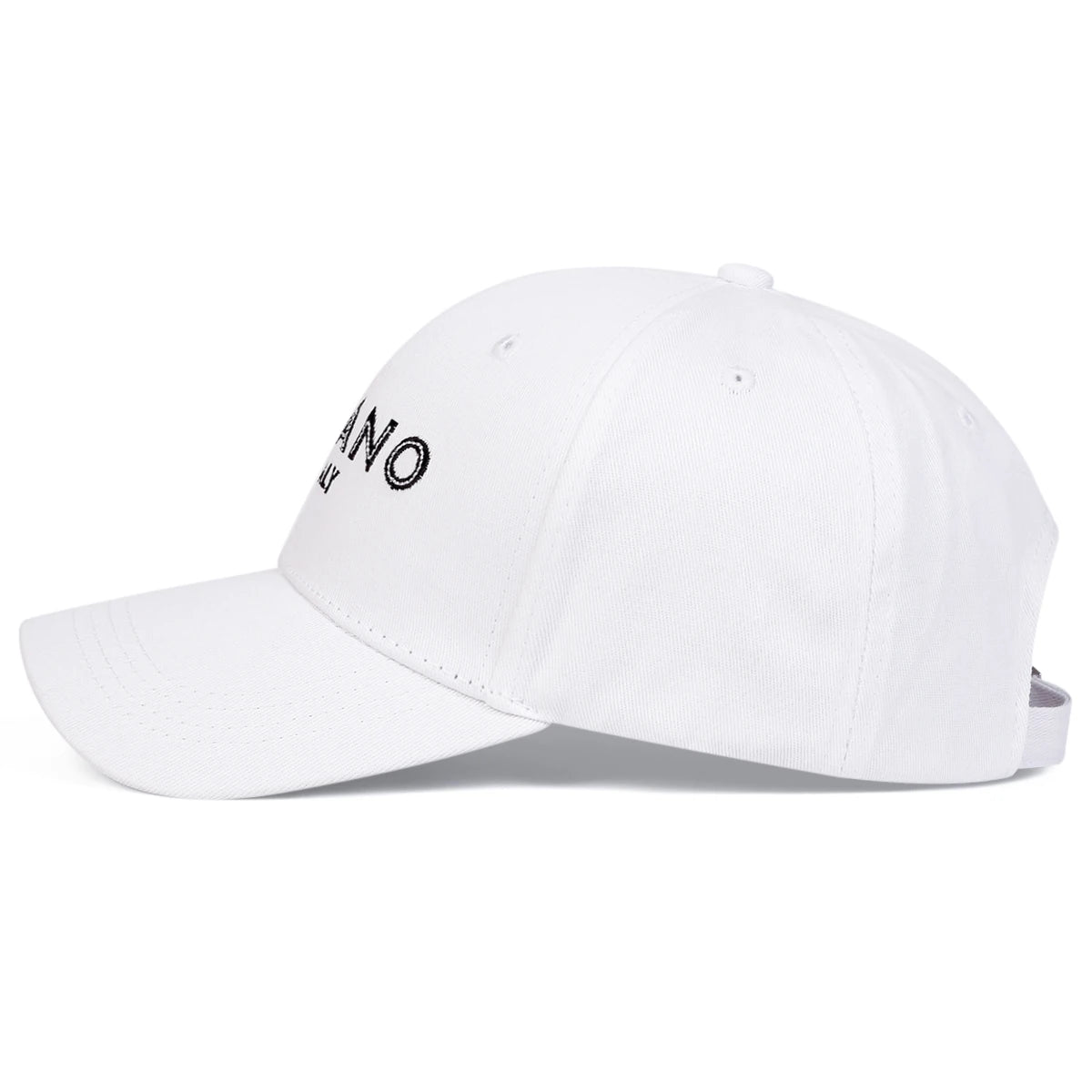 Unisex Milano Letter Embroidery Baseball Caps Spring Autumn Outdoor Adjustable Casual Hats Sunscreen