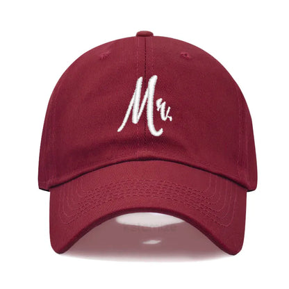 Matching Mr Mrs Baseball Cap Men S Women Cotton Embroidery Sport Golf Caps Bridal Gift Newlywed