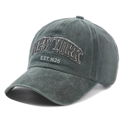 York Washed Cotton Cap Men Women Gorras Snapback Caps Baseball Sun Protection Casquette Dad Hat