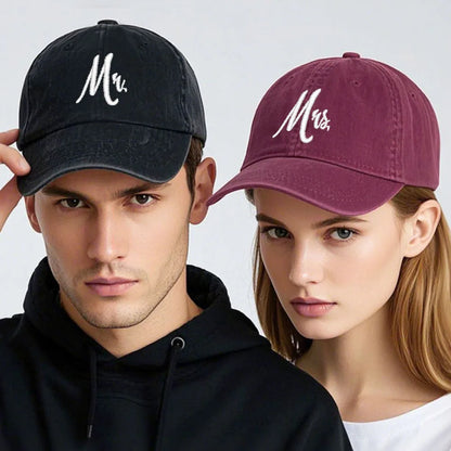 Matching Mr Mrs Baseball Cap Men S Women Cotton Embroidery Sport Golf Caps Bridal Gift Newlywed