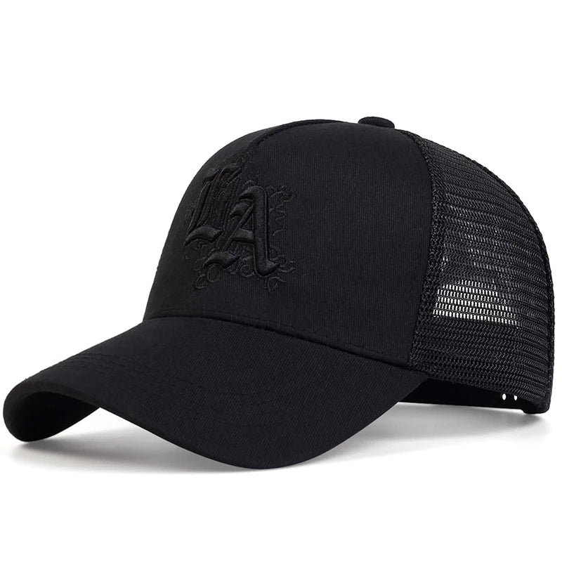 Unisex Letter Embroidery Baseball Net Caps Spring Summer Outdoor Adjustable Casual Hats Sunscreen