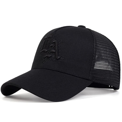 Unisex Letter Embroidery Baseball Net Caps Spring Summer Outdoor Adjustable Casual Hats Sunscreen