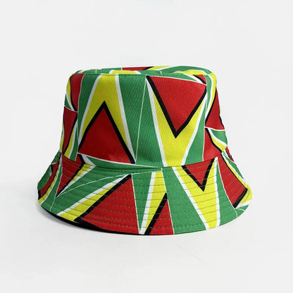 Countries National Flag Bucket Hat Men Women Football Fan Party Cup Reversible Sun Soccer Fans