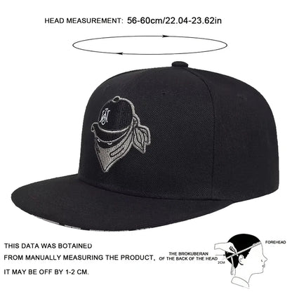Unisex Masked Embroidery Hip-Hop Hats Spring Autumn Adjustable Casual Snapback Baseball Caps Outdoor