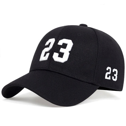 Unisex 23 Embroidery Baseball Caps Spring Autumn Outdoor Adjustable Casual Hats Hip Hop Cap