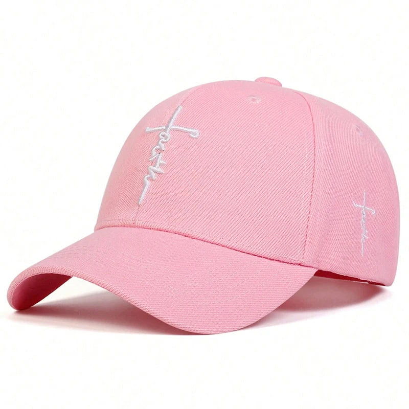 Faith Embroidery Baseball Cap Men Women Spring Summer Sun Hats Cotton Snapback Hat Unisex Hip Hop