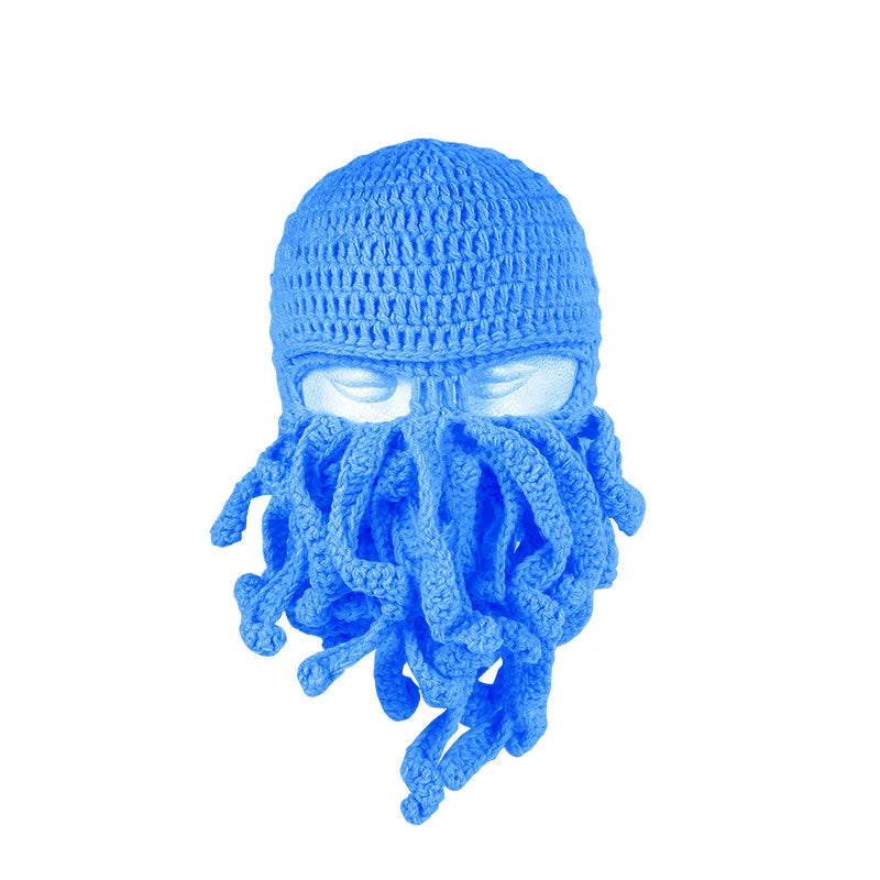 Handmade Tentacle Octopus Cotton Hat Crazy Party Squid Balaclava Winter Warm Skull Bean Men Best