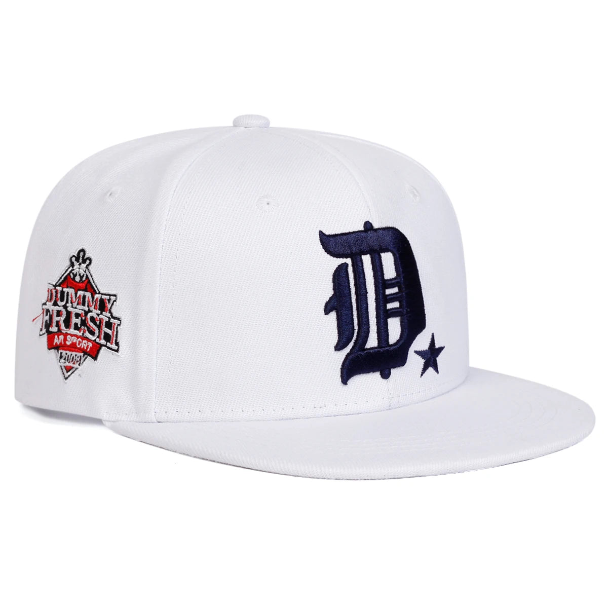 Unisex D Letter Side Dummy Fresh Embroidery Hip-Hop Hats Spring Autumn Outdoor Adjustable Casual