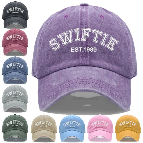 Swiftie 1989 Embroidery Baseball Cap Men Women Unisex Washed Cotton Dad Hat Sun Gift Fans Outdoor