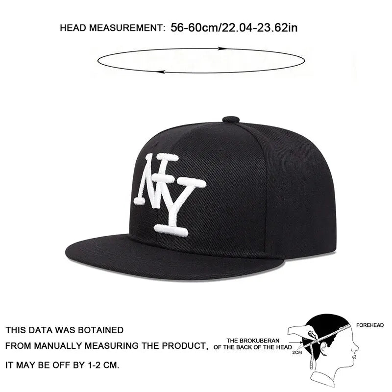Unisex Letter Embroidery Hip-Hop Hats Spring Autumn Outdoor Adjustable Casual Baseball Caps