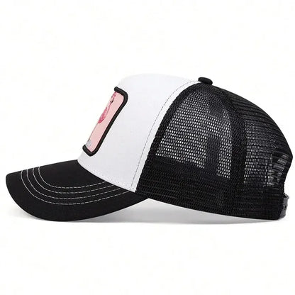 Unisex Flamingo Patch Embroidery Baseball Net Caps Spring Summer Outdoor Adjustable Casual Hats Hip