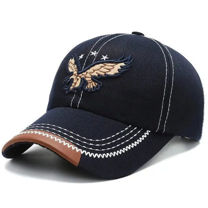 Unisex Sunshade Breathable Baseball Cap With Eagle Embroidery For Outdoor Sport, Ideal choice for Gifts