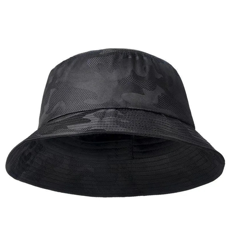 Breathable Camouflage Fisherman Hat Shade Bucket Hats Men Women Outdoor Travel Leisure Cap Cotton