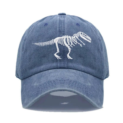Cotton Baseball Cap Men Women Unisex Embroidery Dinosaur Tyrannosaurus Rex Dad Hat Protection