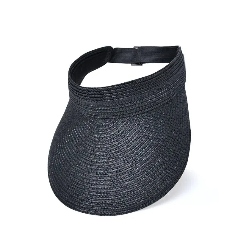 Xinbaoguan 100% Straw Knitted8222Summer Women's New Sunscreen Hat with Large Eaves and Hair Hoops Straw Hat Fashion Open Top Hat