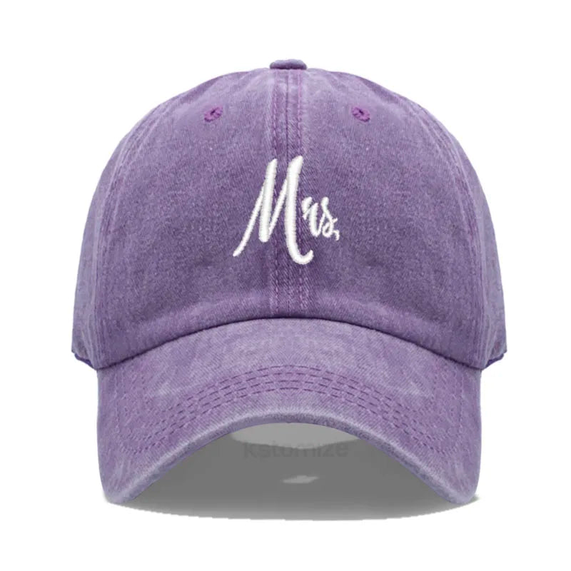 Matching Mr Mrs Baseball Cap Men S Women Cotton Embroidery Sport Golf Caps Bridal Gift Newlywed