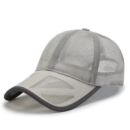 Summer Men Hat Openwork Brim Breathable Mesh Cap Outdoor Sports Sunscreen Baseball Women Sunhat