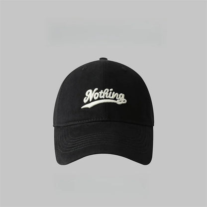 Letter Embroidery Baseball Hat Women Men Sunscreen Outdoor Sunshade Peaked Caps Solid Color Visors