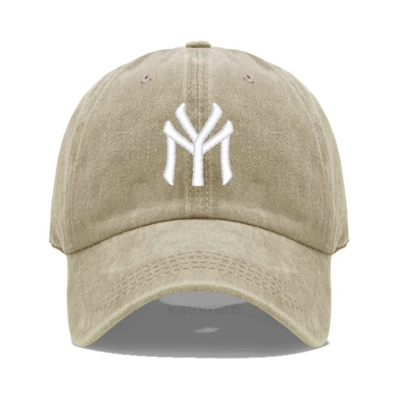 Letter My Embroidery Baseball Cap Women Men Adjustable Soft Washed Cotton Sports Dad Hat Spring