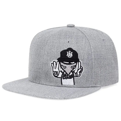 Brand Embroidery Retro Baseball Caps Men Women Bone Snapbacks Black Sports Hats Street Art Hip Hop