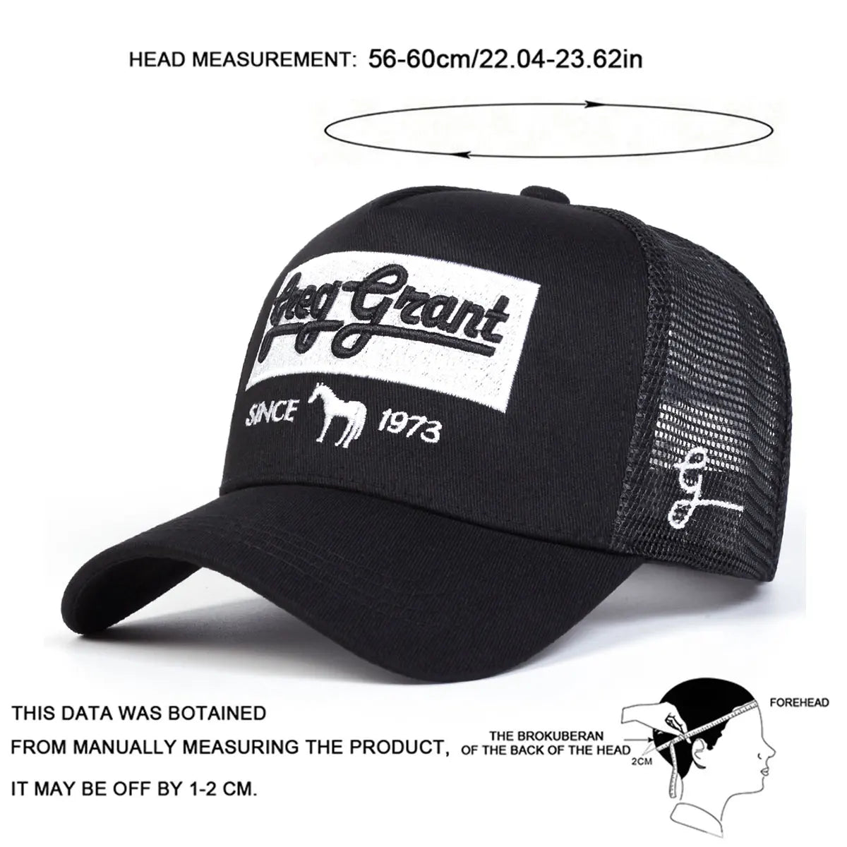 Unisex Since 1973 Letter Embroidery Baseball Net Caps Spring Summer Outdoor Adjustable Casual Hats