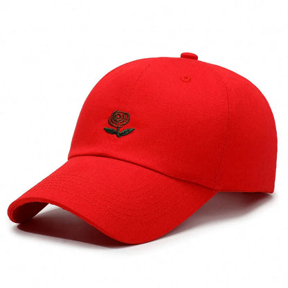 Spring Baseball Cap Personality Versatile Couple Embroidery Men Women Sunscreen Rose Letter Hip Hop