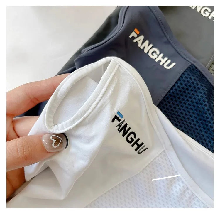 Summer UV Protection Sunscreen Mask Face Scarf Cycling Sunscreen Ice Silk Mask Face Cover Neck Wrap Cover Breathe Traceless Thin