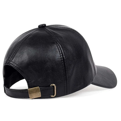 Unisex 1985 Letter Imprinting Leather Baseball Caps Spring Autumn Outdoor Adjustable Casual Hats