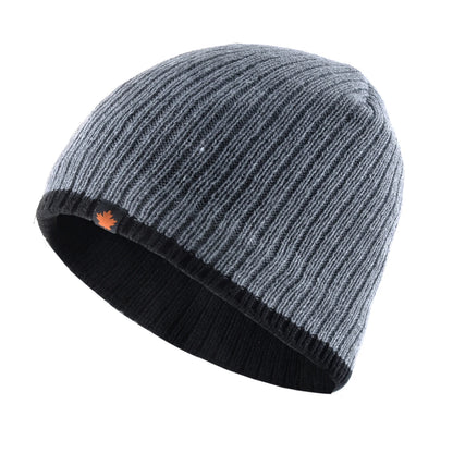 Men's Skullies Beanies Knitted Wool Hats Men Winter Knitting Thick Beanie Hat Double Layer Solid Color Velvet Warm Bonnet Cap