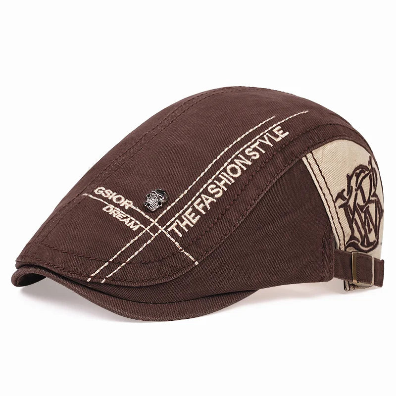 Aumnr Autdoor Sports Cotton Berets Caps Men Women Casual Peaked Letter Embroidery Hats Casquette Cap