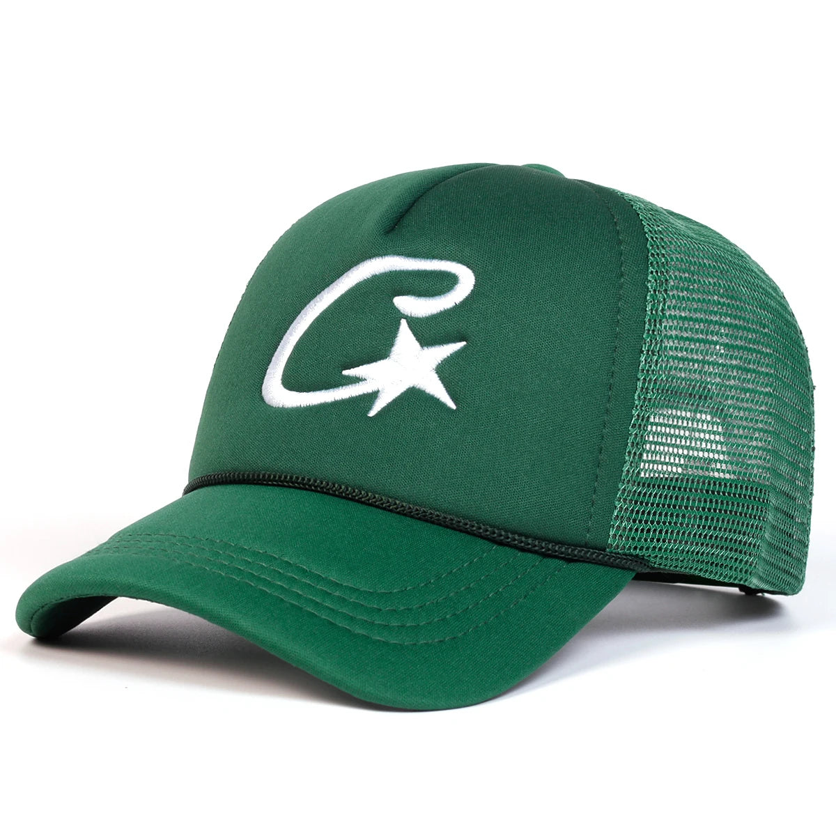 Unisex C Letter Pentagram Embroidery Baseball Net Caps Spring Summer Outdoor Adjustable Casual Hats