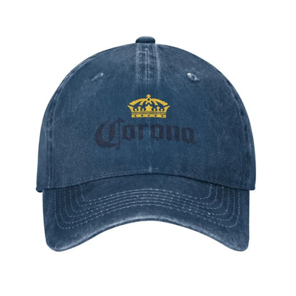 Corona Baseball Cap Classic Beer-Print Cowboy Hat Unisex Teens Trucker Dad Sunshade Running Hippie