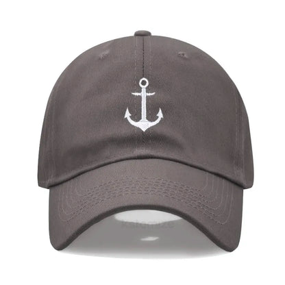 Anchor Embroidered Baseball Cap Women Men Adjustable Soft Washed Cotton Dad Hat Unisex Classic Golf