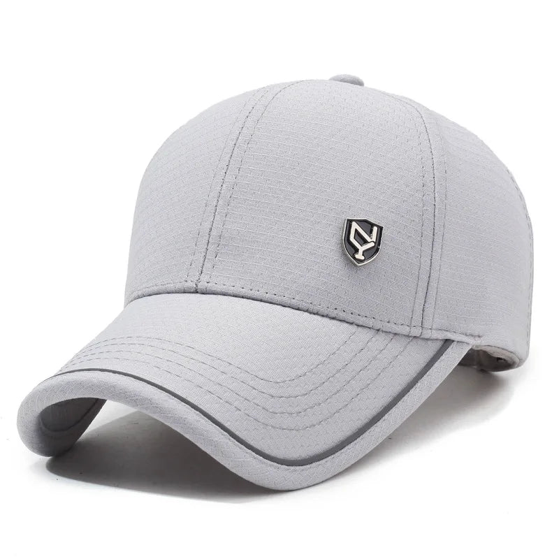 Summer Men S Black Breathable Cap Versatile Korean Version Baseball Outdoor Recreational Fishing Sun
