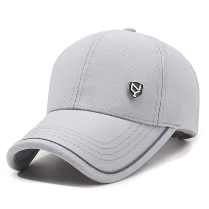 Summer Men S Black Breathable Cap Versatile Korean Version Baseball Outdoor Recreational Fishing Sun